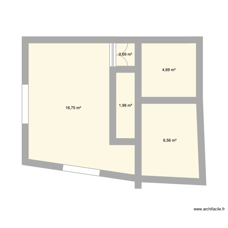 appart. Plan de 0 pièce et 0 m2