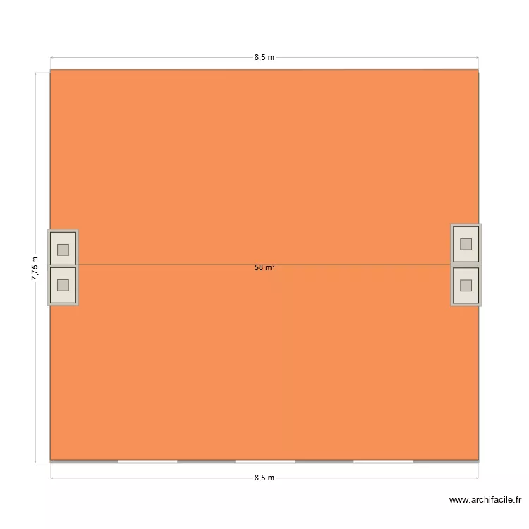 maison. Plan de 2 Pièces et 116 m² maison. Plan de 2 Pièces et 116 m²