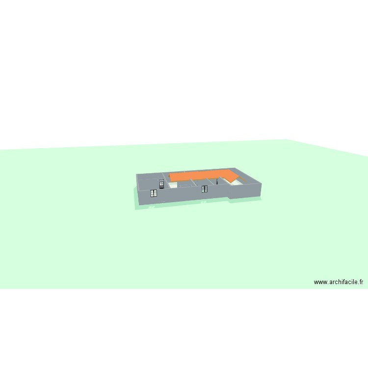 Maison 2 RDC. Plan de 13 pièces et 447 m2