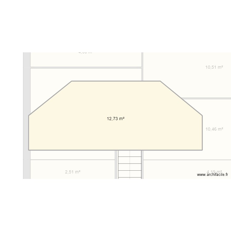 maugain. Plan de 14 pièces et 133 m2
