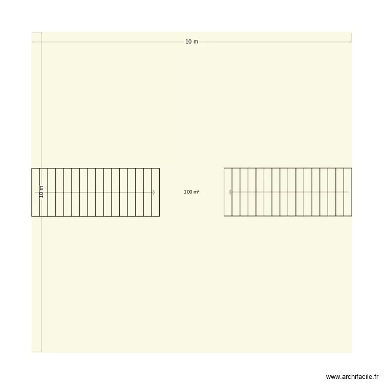 Toit en gradins du bar Dionysos. Plan de 1 pièce et 100 m²