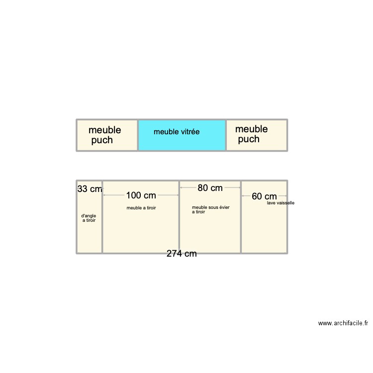 meuble de cuisine évier . Plan de 0 pièce et 0 m2