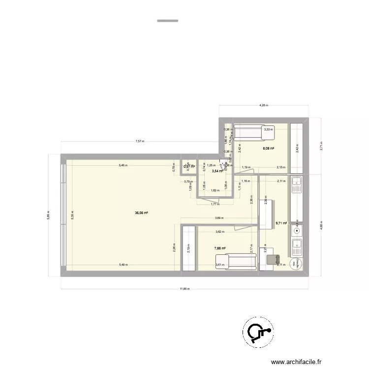 salon. Plan de 6 et 66 m² salon. Plan de 6 et 66 m²