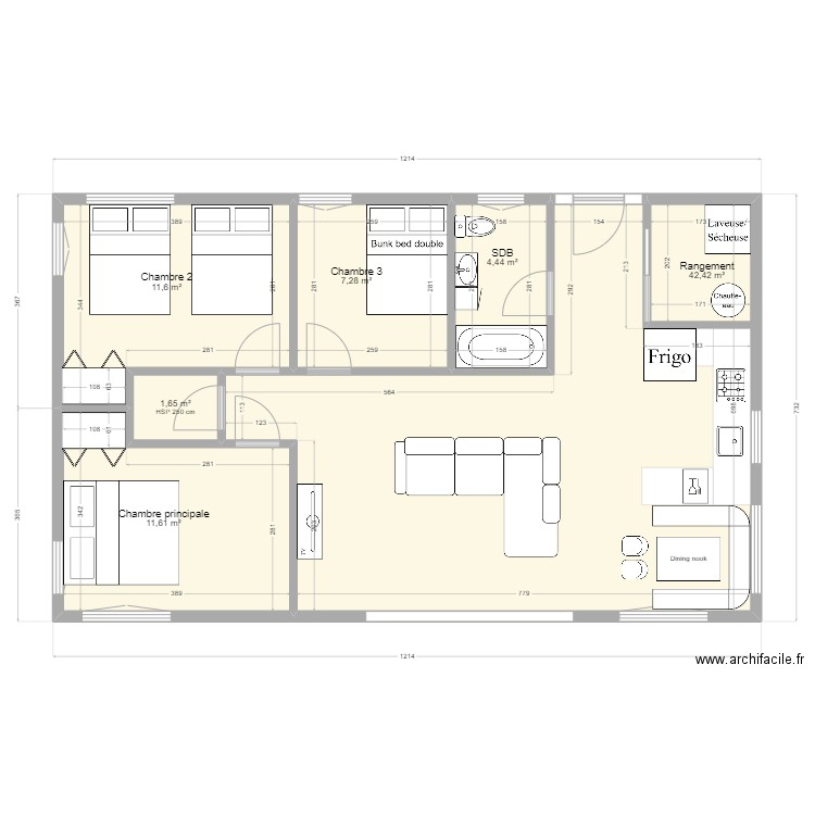 Maison 24X40 reflexion. Plan de 0 pièce et 0 m2