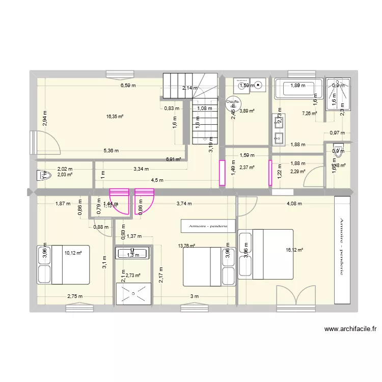 RDC - Agrandissement Mona. Plan de 13 et 86 m² RDC - Agrandissement Mona. Plan de 13 et 86 m²