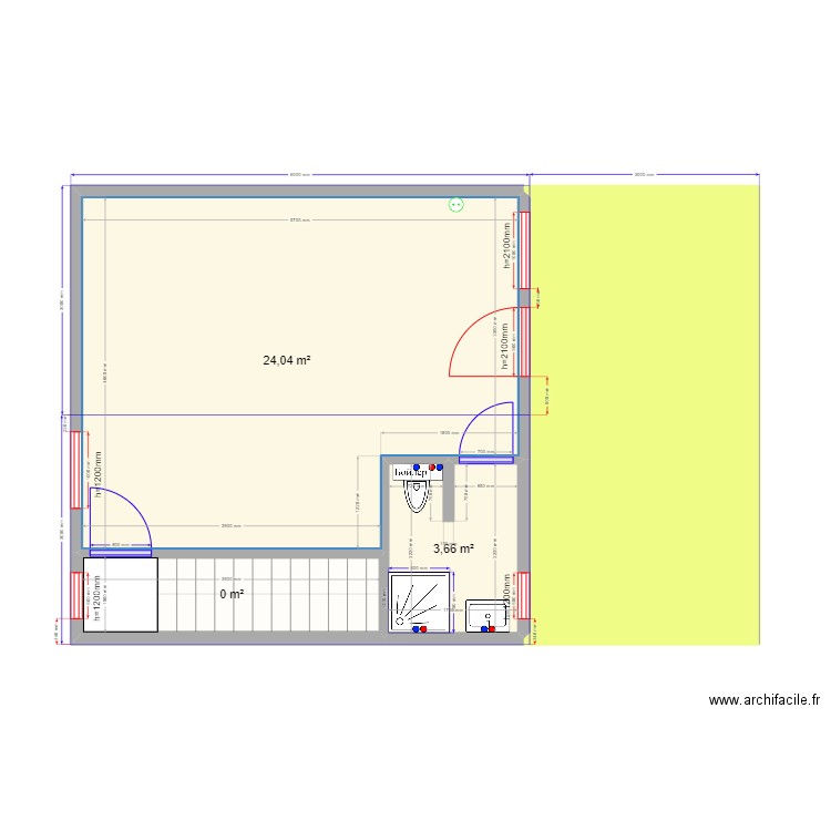 Озерецкое новое. Plan de 8 pièces et 100 m2