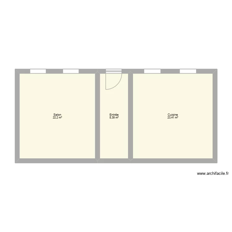 Campagne 271. Plan de 3 et 54 m² Campagne 271. Plan de 3 et 54 m²