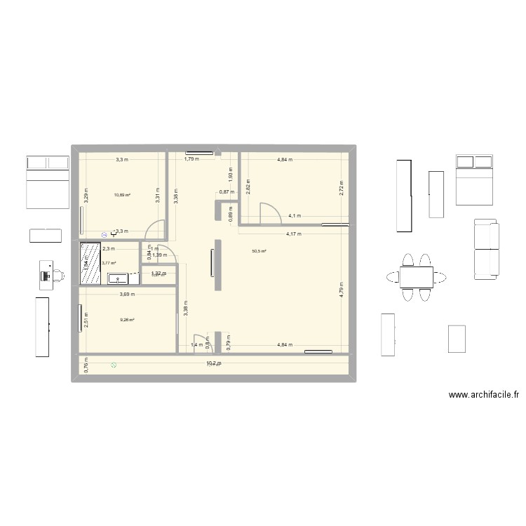 plan saint avertin.3. Plan de 6 pièces et 83 m2