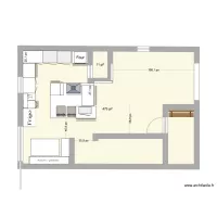 185 ch sabloière cuisine/salon