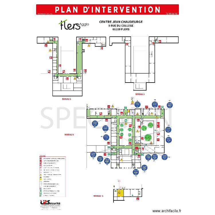 MODIF CENTRE JEAN CHAUDEURGE. Plan de 0 pièce et 0 m2