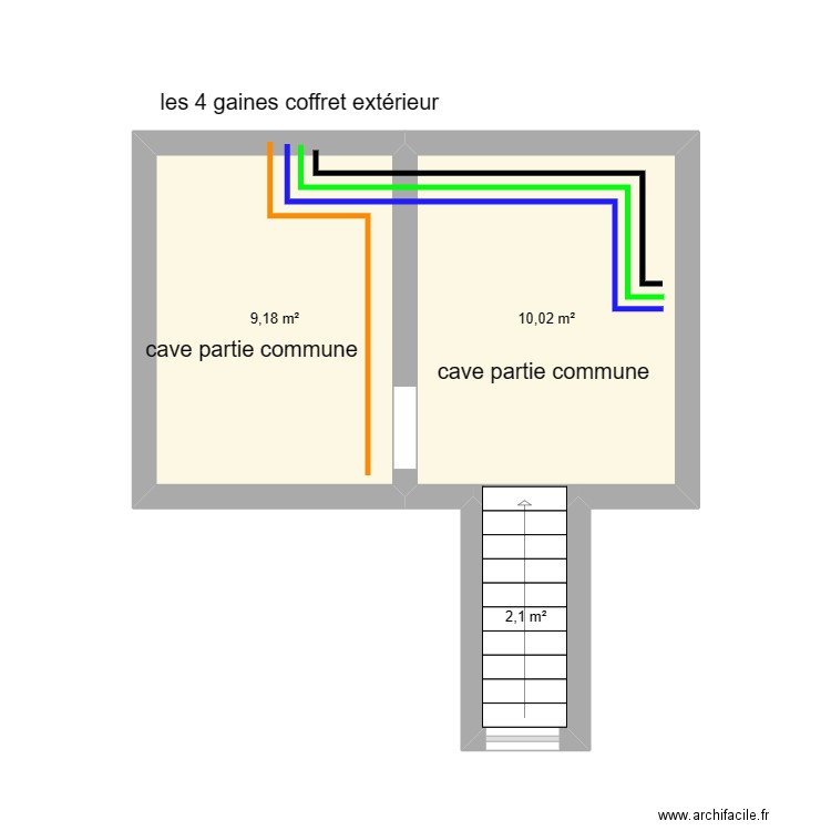 cave. Plan de 0 pièce et 0 m2