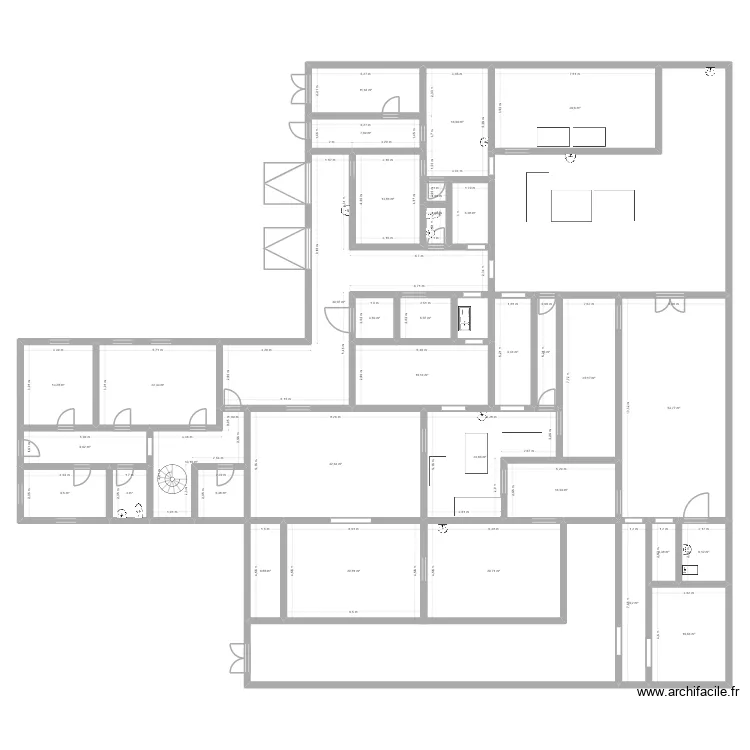 MAURIAC VILLETANEUSE. Plan de 32  et 514 m²