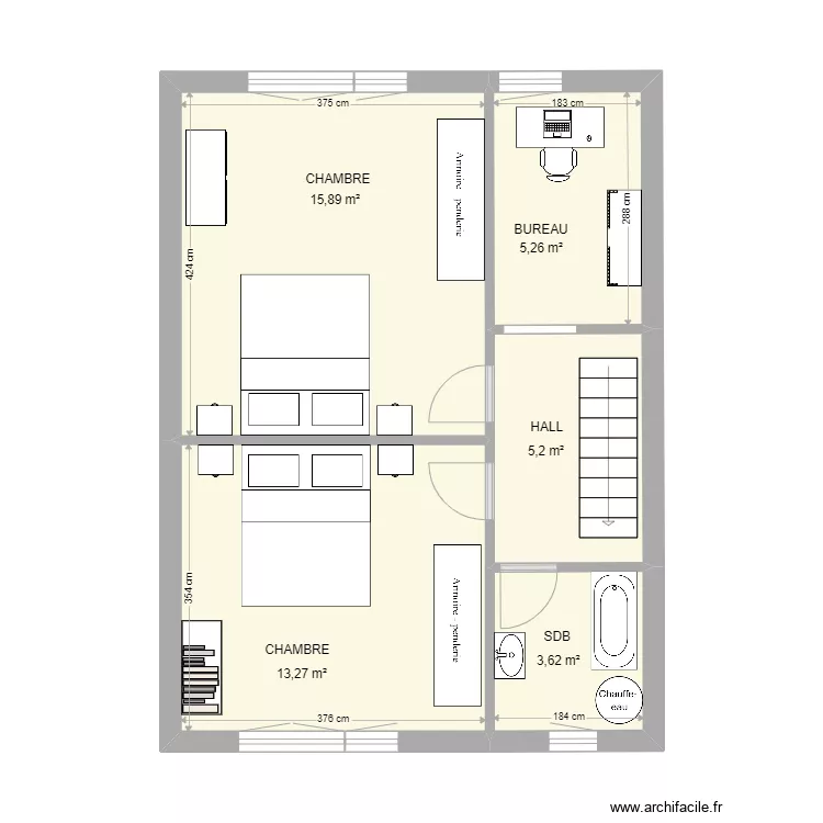 1er étage AGASSE. Plan de 1er étage AGASSE. Plan de