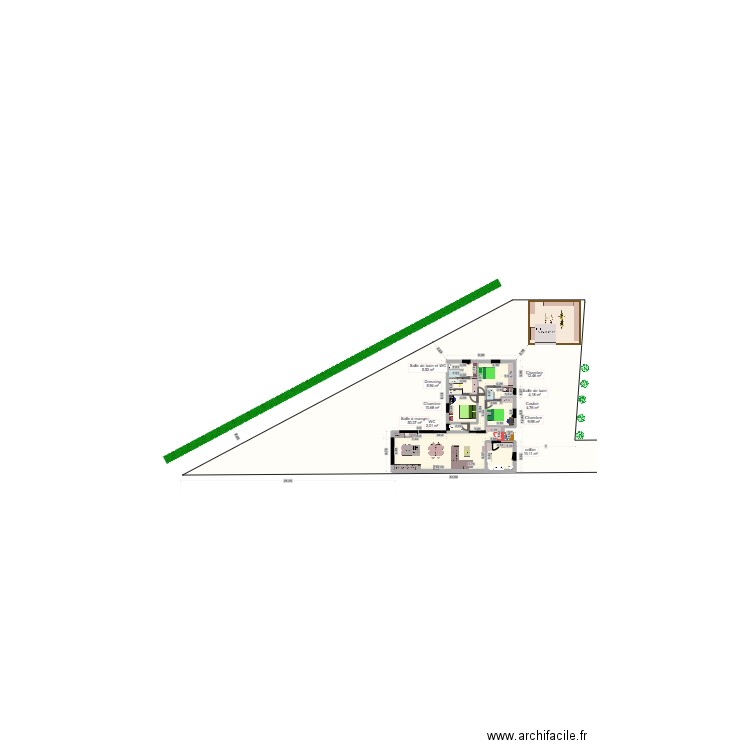 MAISON riom v16 116. Plan de 10 pièces et 116 m2