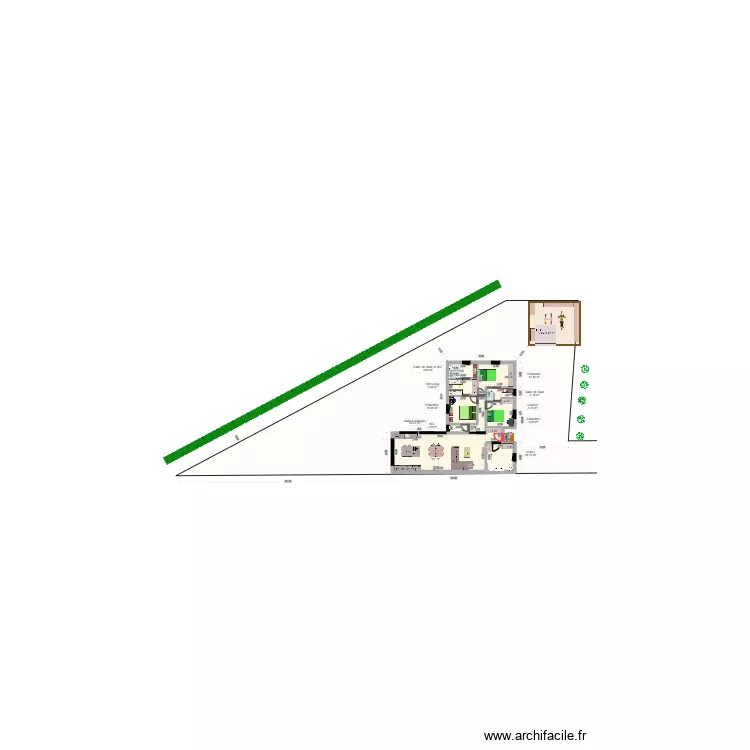 MAISON riom v16 116. Plan de 10  et 116 m²