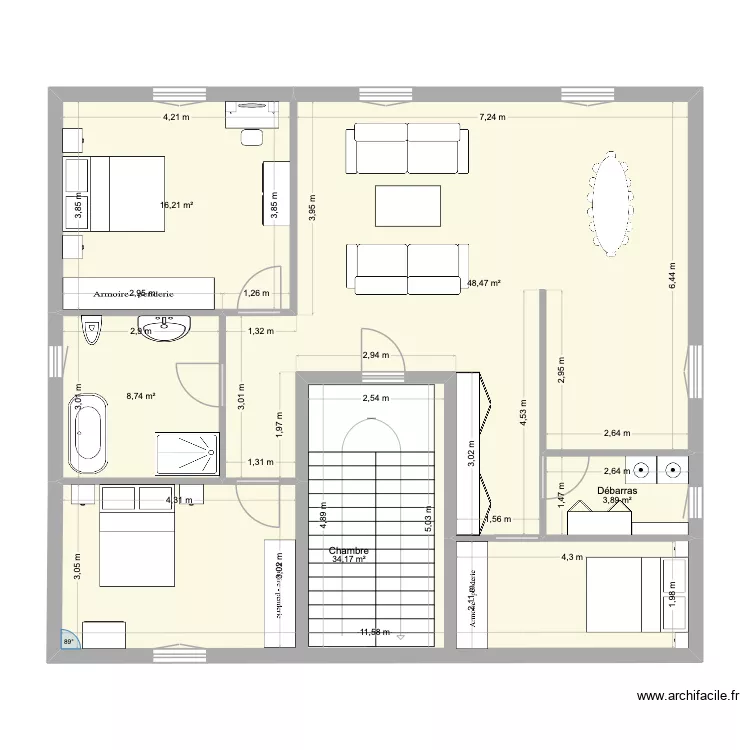 Appartement Montenero Severine. Plan de 5 et 111 m² Appartement Montenero Severine. Plan de 5 et 111 m²