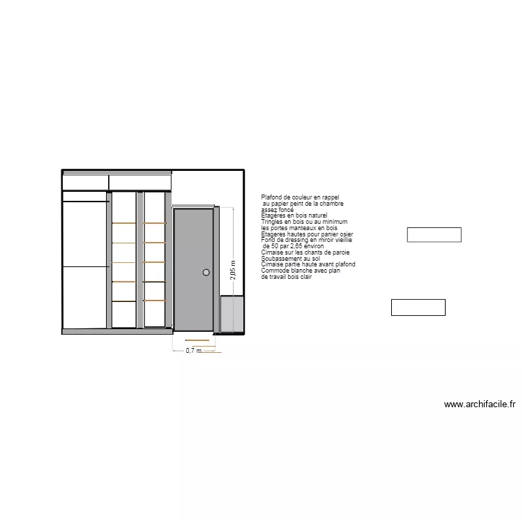 amenagement dressing. Plan de amenagement dressing. Plan de