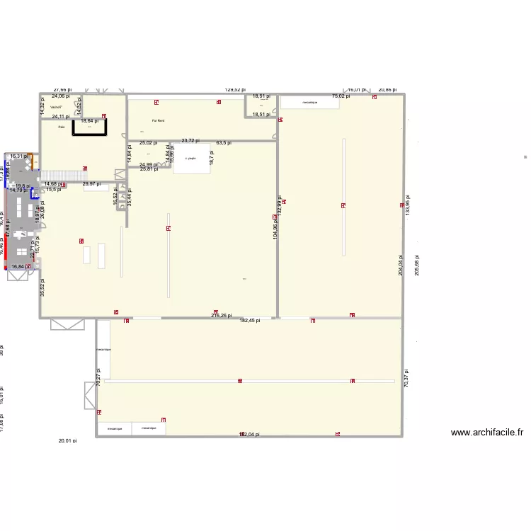entrepot show room Fire Extinguisher. Plan de 15 Pièces et 3948 m² entrepot show room Fire Extinguisher. Plan de 15 Pièces et 3948 m²