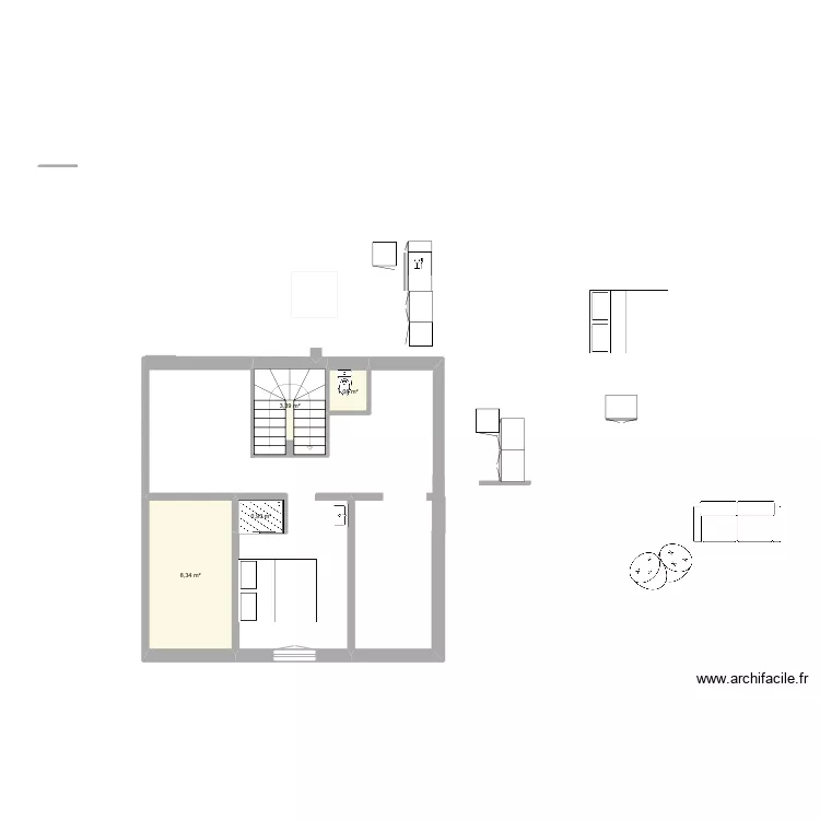 lagny 2&egrave;me etage. Plan de 