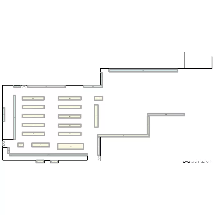 truffaut aubagne off. Plan de 30  et 167 m²