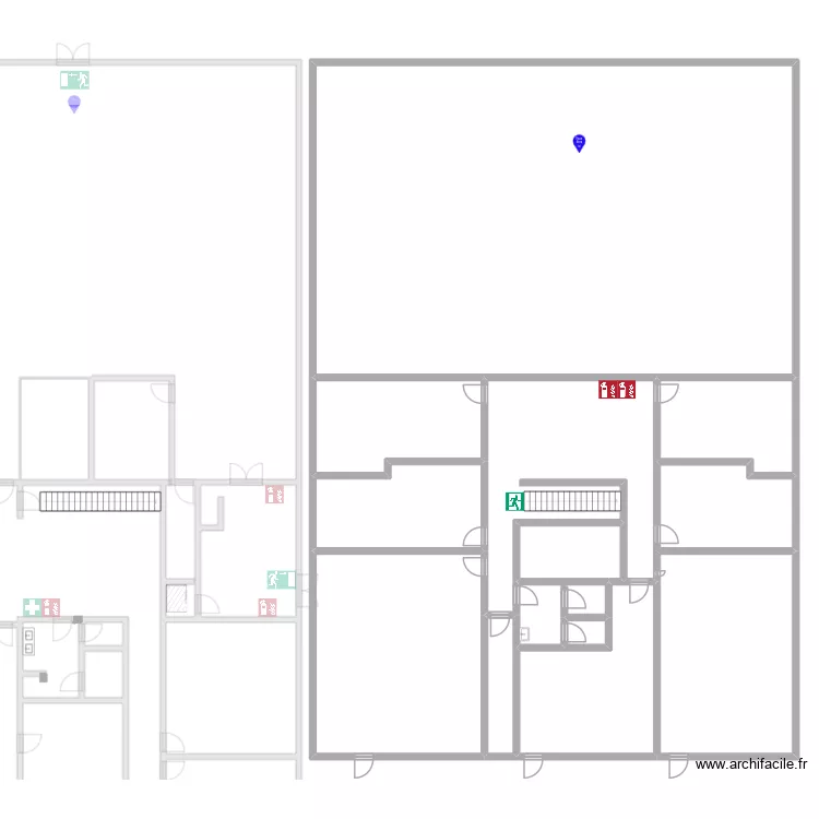 Rennesbis. Plan de 29 Pièces et 1200 m²