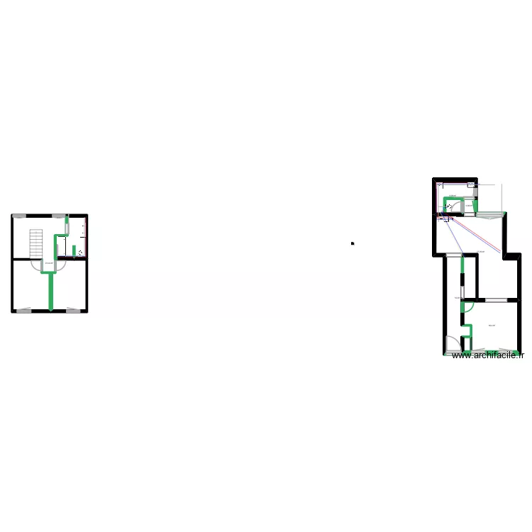 Maison &eacute;lect. Plan de 6 pièces et 105 m²