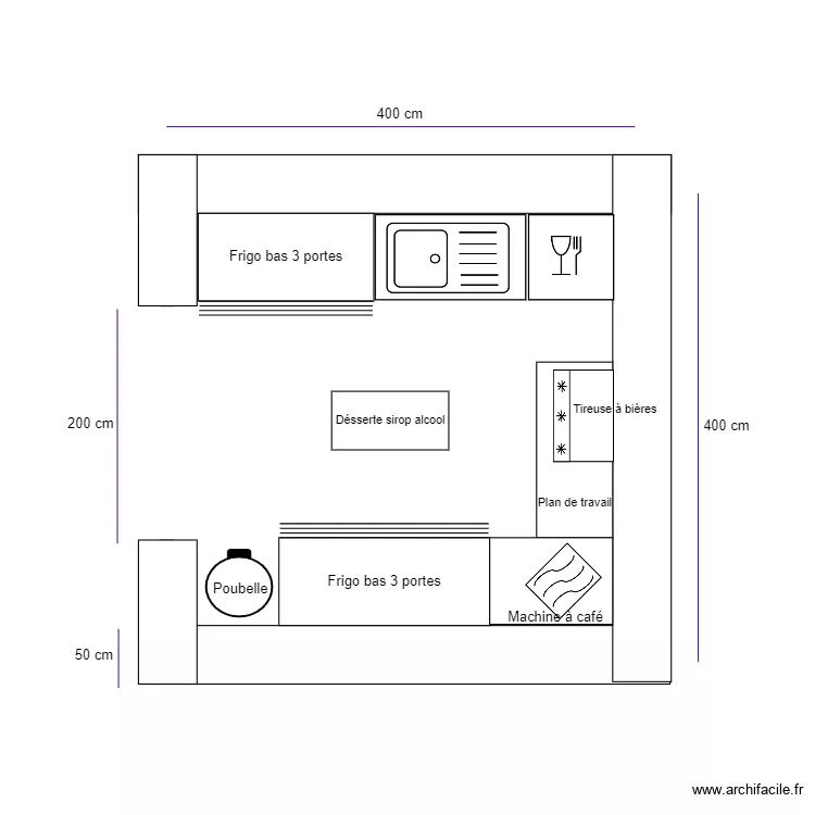 Bar CAFADAN. Plan de 