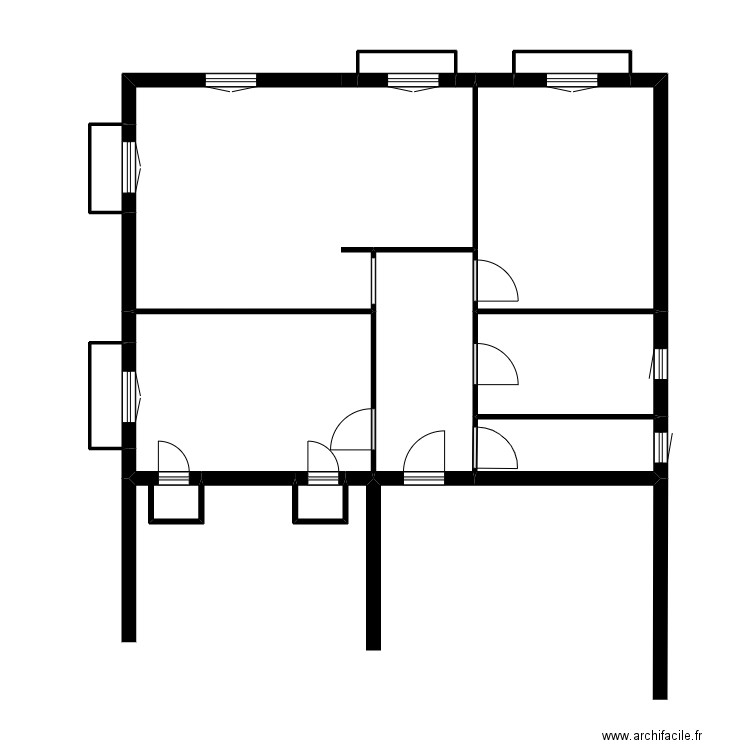 732 HAMMERLIN. Plan de 11 pièces et 79 m2