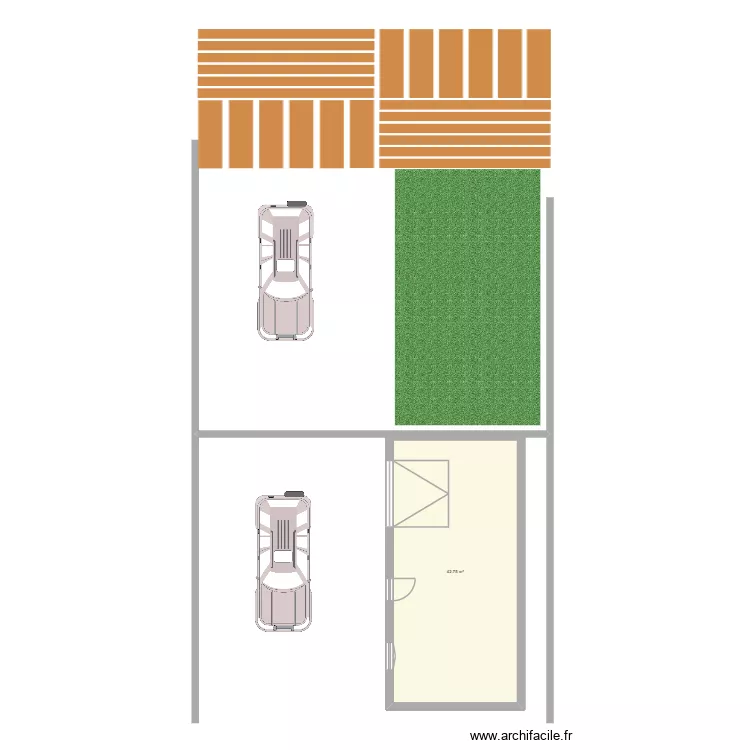 ext01. Plan de 1 et 43 m² ext01. Plan de 1 et 43 m²