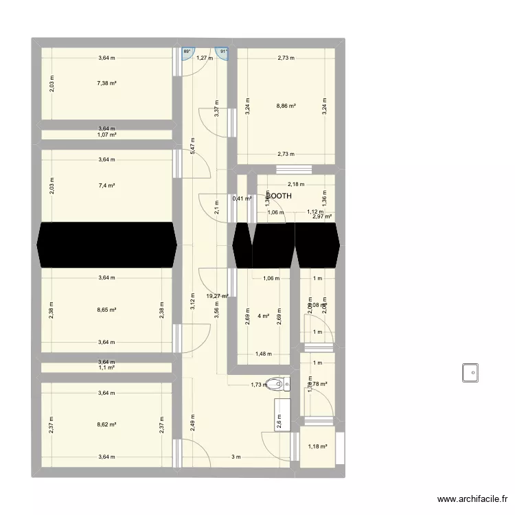 CAVES FB DU TEMPLE_BOOTH RECTIF 2. Plan de 