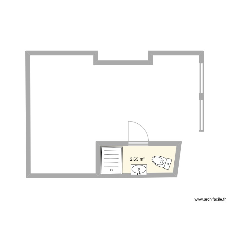 2&egrave;me &eacute;tage. Plan de 0 pièce et 0 m2