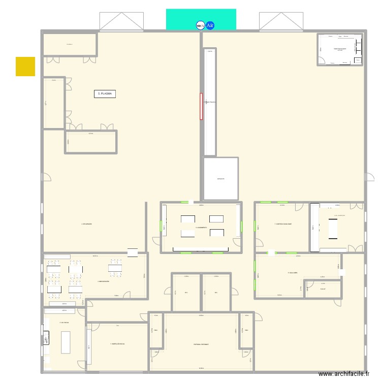 MAP Arruda. Plan de 17 pièces et 1395 m2