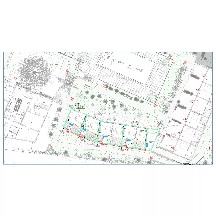 hotel le dimitile B&acirc;timent A. Plan de 