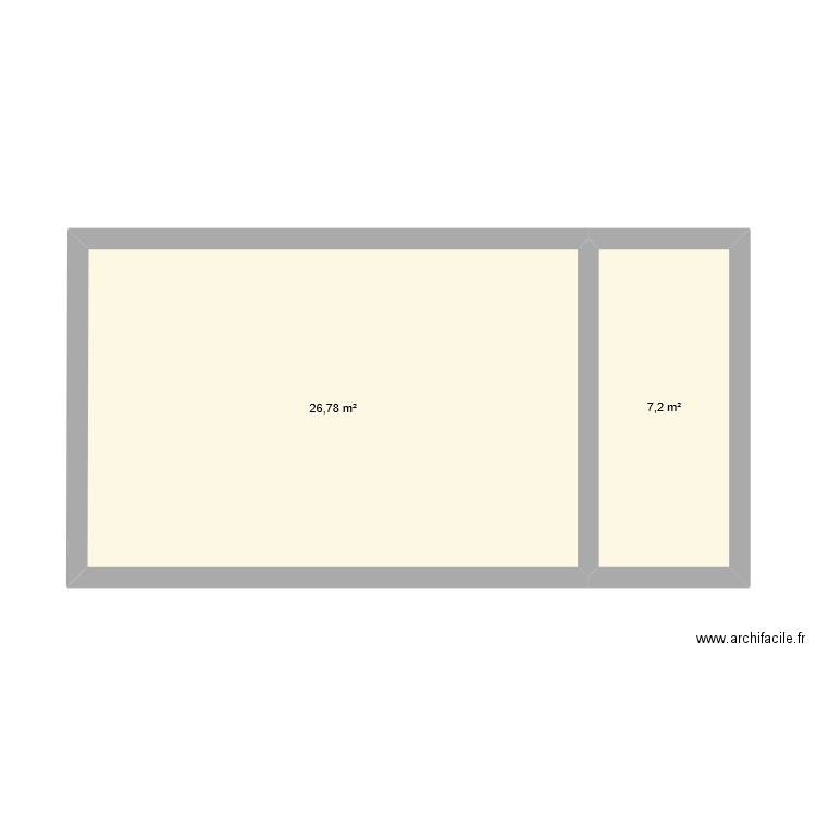 Exrcice Adoc Chap 1. Plan de 2 pièces et 34 m2