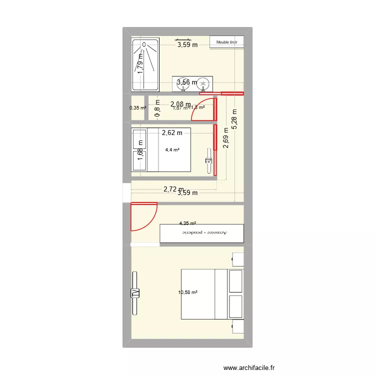 LE 3300 N° 82. Plan de 6 et 33 m² LE 3300 N° 82. Plan de 6 et 33 m²