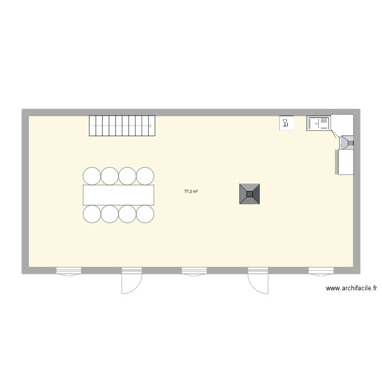 maison. Plan de 0 pièce et 0 m2