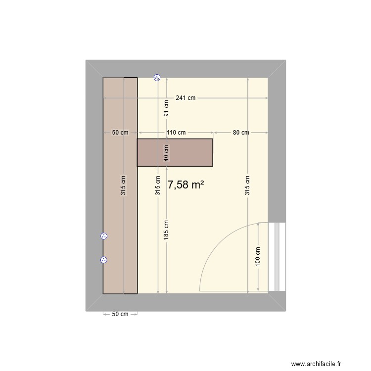CABINE 1 ST JEAN DE VEDAS. Plan de 0 pièce et 0 m2