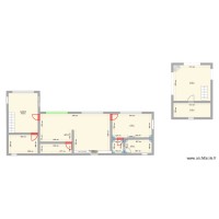 MAISON 1 / 2 CHAMBRES + ANNEXES EXTERIEURE