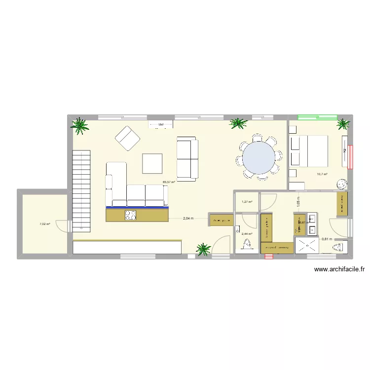 Villa Grasse - RDC V3. Plan de 