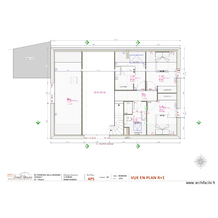 PC étage v1. Plan de 0 pièce et 0 m2