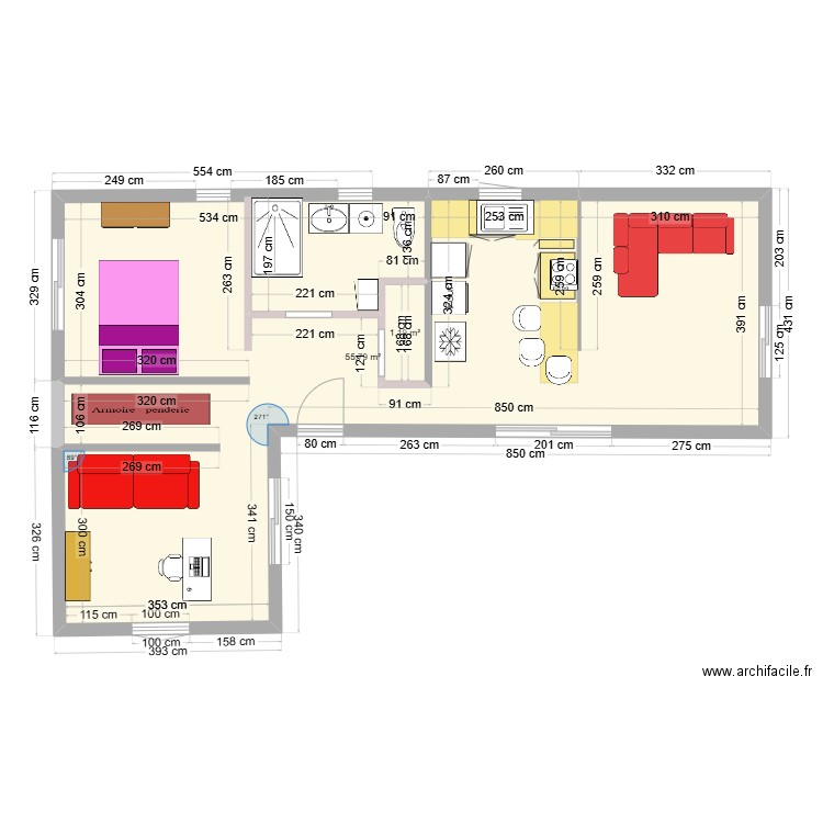 plan L2. Plan de 0 pièce et 0 m2
