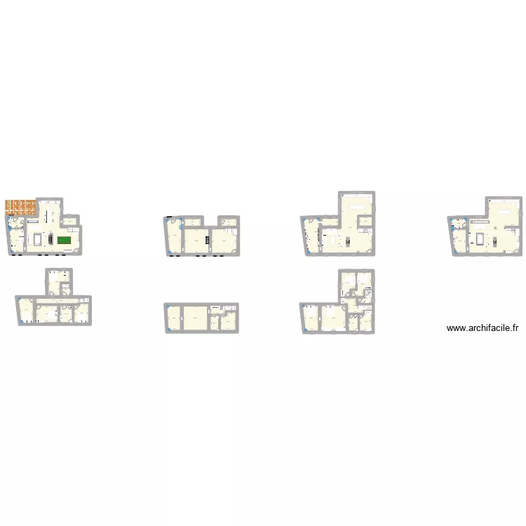 Lison 2. Plan de 35  et 618 m²