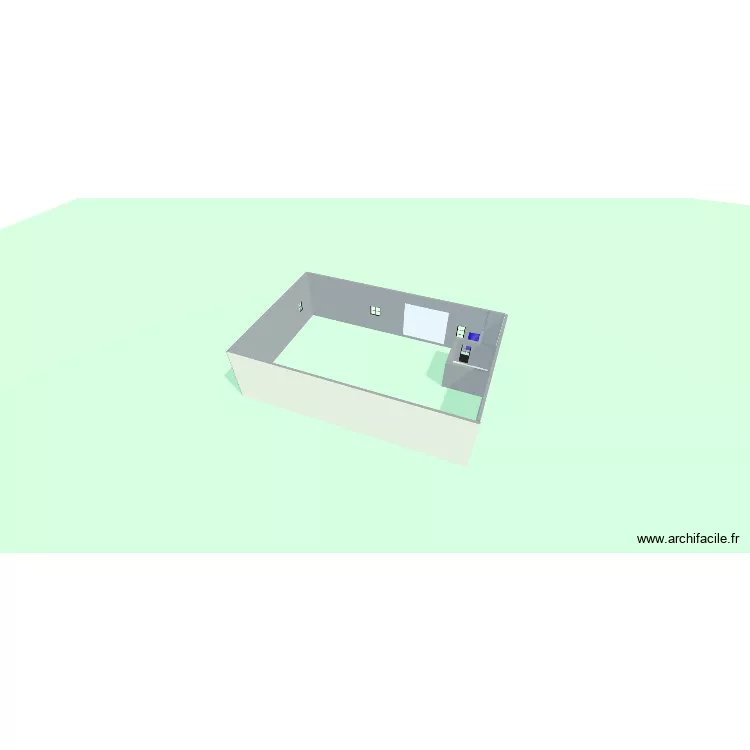 111. Plan de 1  et 9 m²