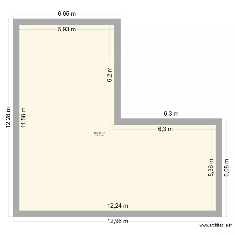 MAISON1. Plan de 1 pièce et 102 m²