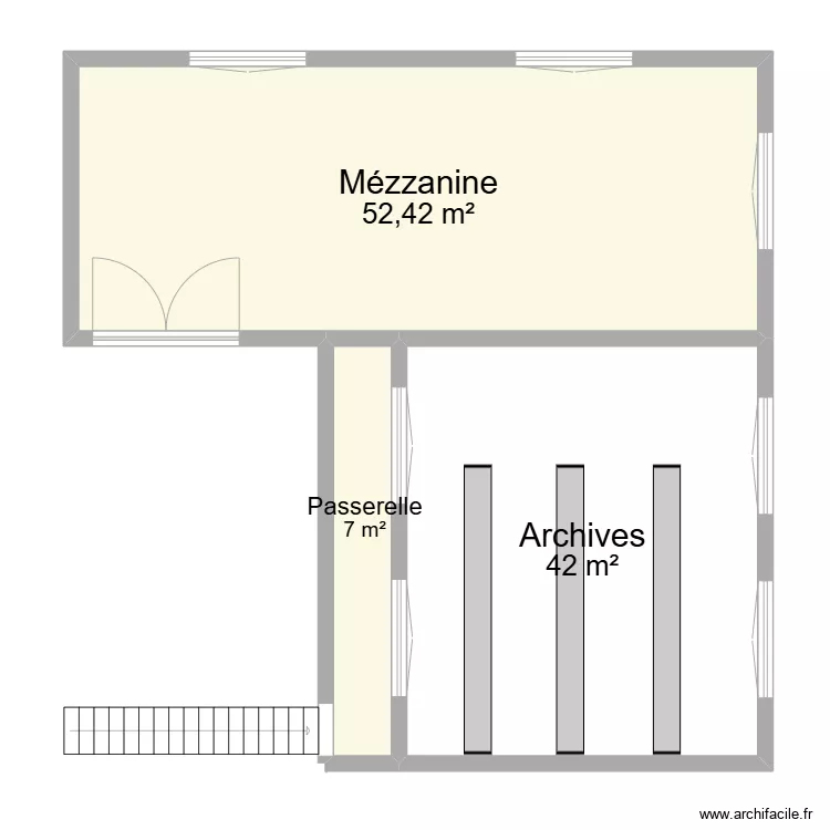 Entrepot 1er. Plan de 