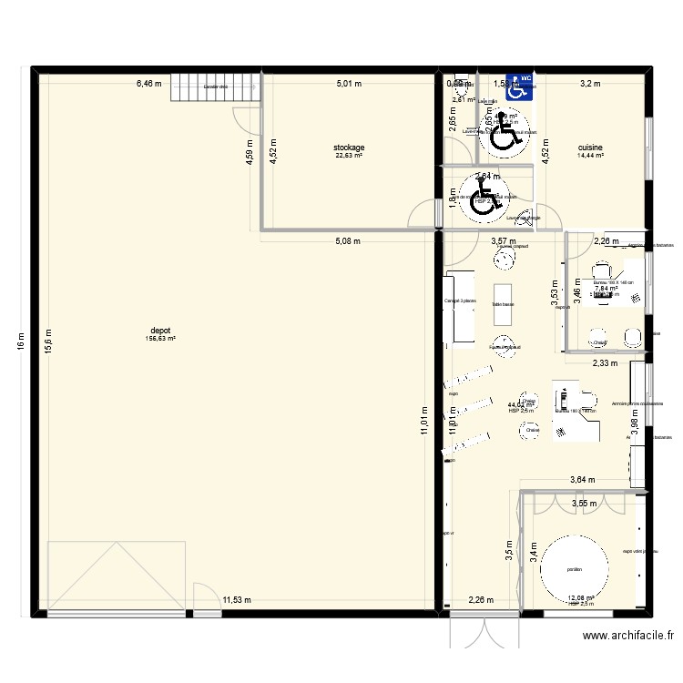 PLAN DEPOT 2025 BASE 3. Plan de 9 pièces et 269 m2