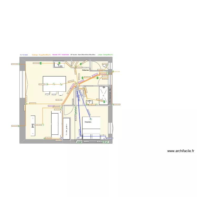 Nico Studio copie. Plan de 6 et 49 m² Nico Studio copie. Plan de 6 et 49 m²