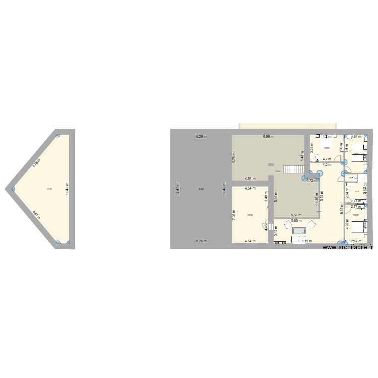 Vuillet copie ELSA. Plan de 24 pièces et 734 m2