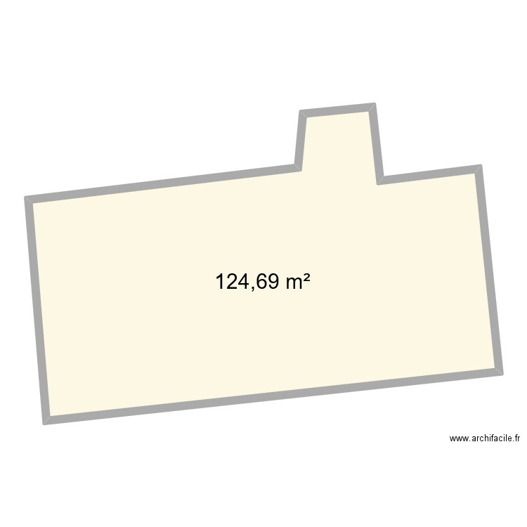 grange paulette. Plan de 1 pièce et 125 m2