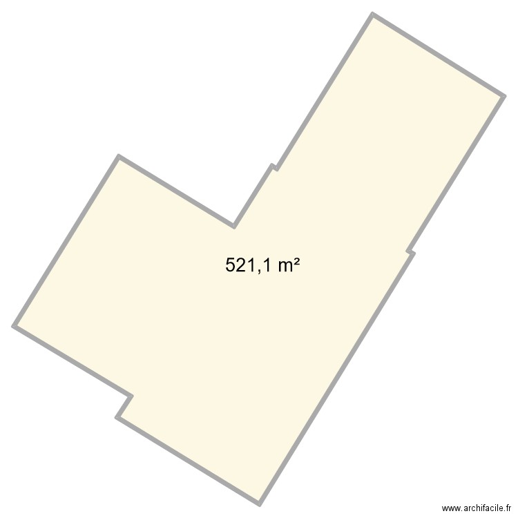 76237 ESD Salle communale. Plan de 1 pièce et 521 m2